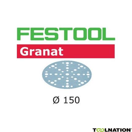 Festool 575156 Schuurschijven Granat STF D150/48 P80 GR/10 - 1