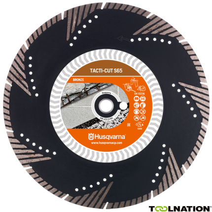 Husqvarna 579 8165-10 Tacti-Cut S65 Abrasief 300 x 25,4 mm Nat en Droog - 1