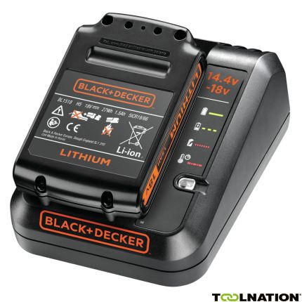 Black & Decker BDC1A15-QW Ladegerät Akku 18 Volt 1,5 Ah Li-Ion - 1