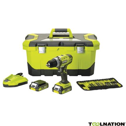 Ryobi 5133002451 R14DDE-LL25T/17 Accuboormachine 14.4 Volt 2.5 AH Li-ion + Accessoires - 1