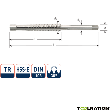 Rotec 356.1400 HSS-G Trapeziumtap TR14 x 3 - 1