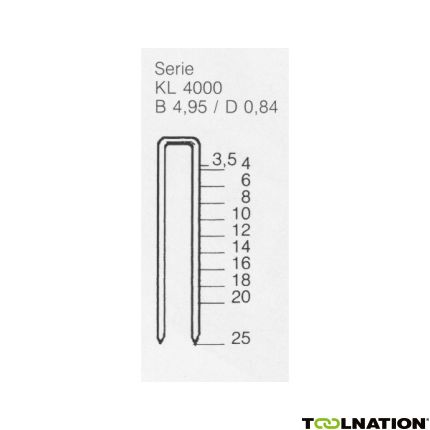 Haubold 503127 KL4025 CNK Nicht 25 mm 5.000 Stück - 1