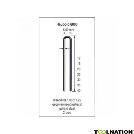 Haubold 503214 KL6040 CRVS nicht 6000 Serie 40 mm Länge 20000 Stück - 1