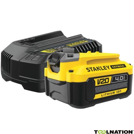 Stanley SFMCB14M1 Fatmax V20 Starter Kit 1x Akku 18V 4.0 Ah Akku-Ladegerät - 1