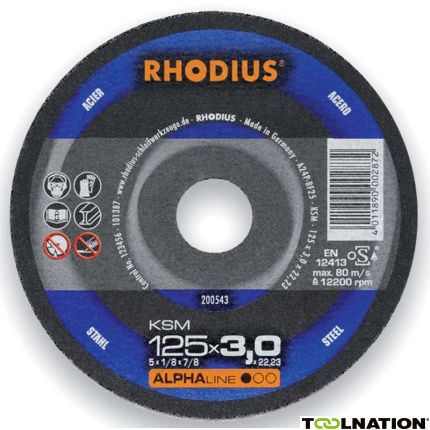 Rhodius 200550 KSM Doorslijpschijf Metaal 230 x 3,0 x 22,23 mm - 1