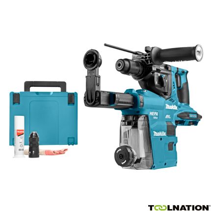 Makita DHR281ZWJ Combihamer 2 x 18V met stofafzuiging - 2