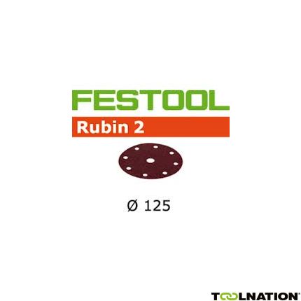 Festool 499094 Schuurschijven Rubin 2 STF D125/90 P60 RU/50 - 1