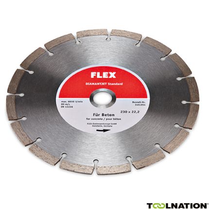 Flex-tools 349054 Diamanttrennscheibe 230 x 22,2 mm Standard Beton - 1