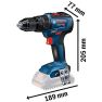 Bosch Tool Kit GSR 18V-55 Akku-Bohrschrauber + GDR 18V-200 Schlagschrauber 18V 4.0AH in L-Boxx 06019J2108 - 4