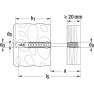 Fischer 512993 Distanzschraube ASL 6 x 225, Stahl verzinkt 100 Stk. - 1