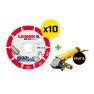 Lenox 2030866PROMO 10 x Diamantscheibe für Metall 125 mm Bohrung 22,23 mm frei Dewalt DWE4207-QS Winkelschleifer - 1