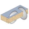 CMT Sägeblatt negativ für Melamin/Formica Spanplatten 250 x 30 x 60T - 4