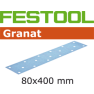 Festool 497161 Schuurstroken Korrel 150 Granat 50 stuks STF 80x400 P150 GR/50 - 1