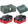 Metabo 685109000 Akku-Pack 2 x 18V LiHD 6.2Ah 1 x Ladegerät ASC Ultra in Metaloc - 1