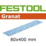 Festool 497157 Schuurstroken Korrel 40 Granat 50 stuks STF 80x400 P40 GR/50 - 1