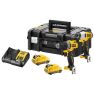 DeWalt DCK2110L2T-QW DCK2110L2T voordeelset DCD701 boorschroefmachine + DCF801 slagschroevendraaier 12 V 3,0 Ah XR - 1