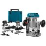 Makita DRT50ZJX9 Freesmachine 18 Volt Li-ion zonder accu's en lader  + Geleiderailadapter - 14