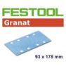 Festool 498942 Schuurstroken Granat STF 93x178/8 P320 GR/100 - 1