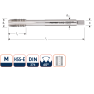 Rotec 333.1800 HSS-E UNI Maschinengewindebohrer DL DIN 376B M18x2,5/gebrochenes Gewinde - 1