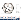 Rotec 377.1500 HSS Sechskantschneidmuttern DIN 382 BSP G 1.1/2-11 - 1