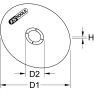 KS Tools 515.5056 Hochwertige Trennscheibe, Ø 50mm, 1,1mm, 50 Stück pro Packung - 2