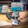 Makita DRT50ZJX9 Freesmachine 18 Volt Li-ion zonder accu's en lader  + Geleiderailadapter - 4